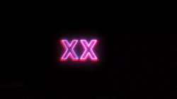 Neon Glitch Shapes - Triple X